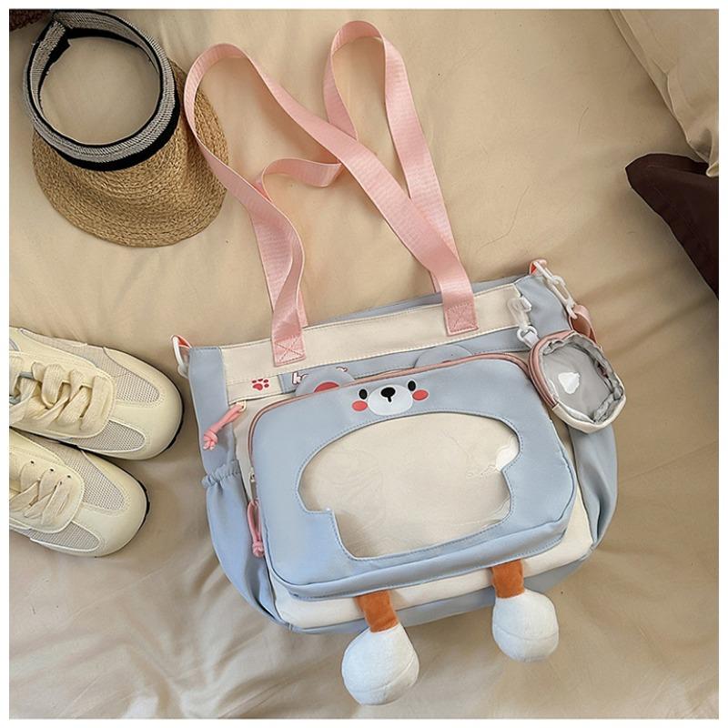 The new schoolbag is fresh and sweet, and the candy color is light and large-capacity make-up bag for junior high school students.