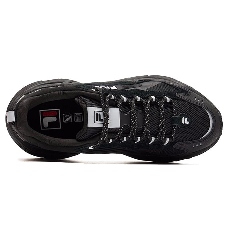 New FILA Damping Wearable Platform Clunky Shoes Black Women's F12W141107FBK