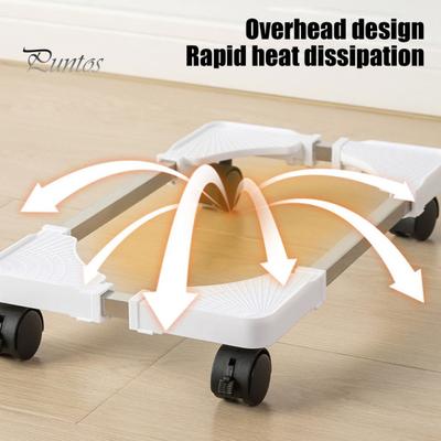 Mobile CPU Stand Adjustable Computer Tower Holder with 4 Locking Wheels Easy To Move Ventilated PC Stand Storage Holder