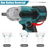488Vf 1500N.m 1/2 Socket High Torque Brushless Wrench Cordless Electric Impact Wrench Power Tools For 18V Battery