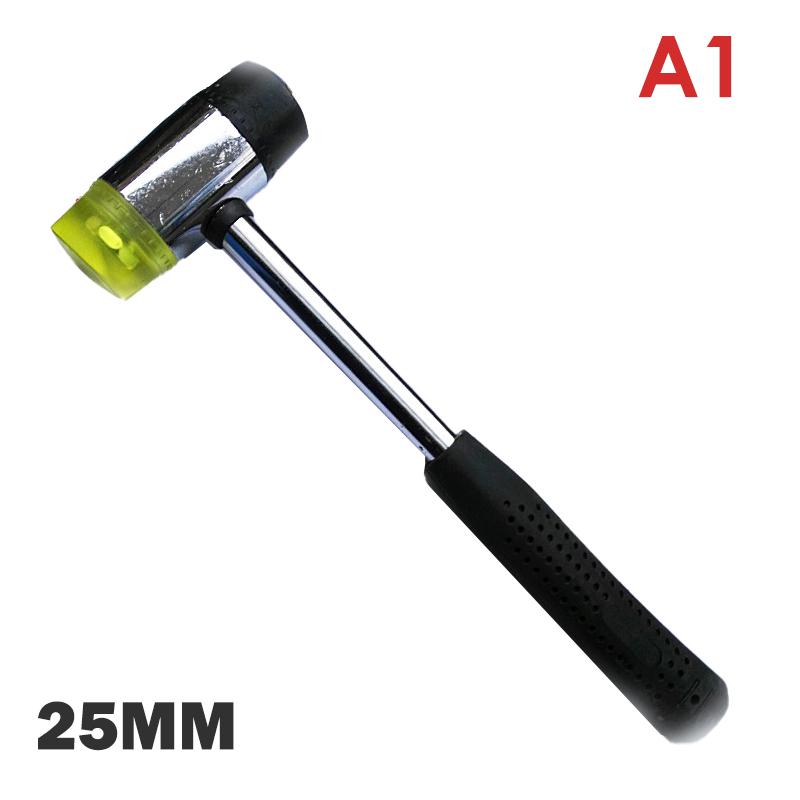 

25 мм 30 мм 35 мм 40 мм резиновый молоток с двухсторонней нескользящей ручкой ручной инструмент для самостоятельного изготовления