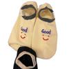 Cloth Label Socks Early Spring Embroidery Smiley Face Letters Do Not Fall Off The Boat Socks Korean Fashion Cute Invisible Socks Cotton