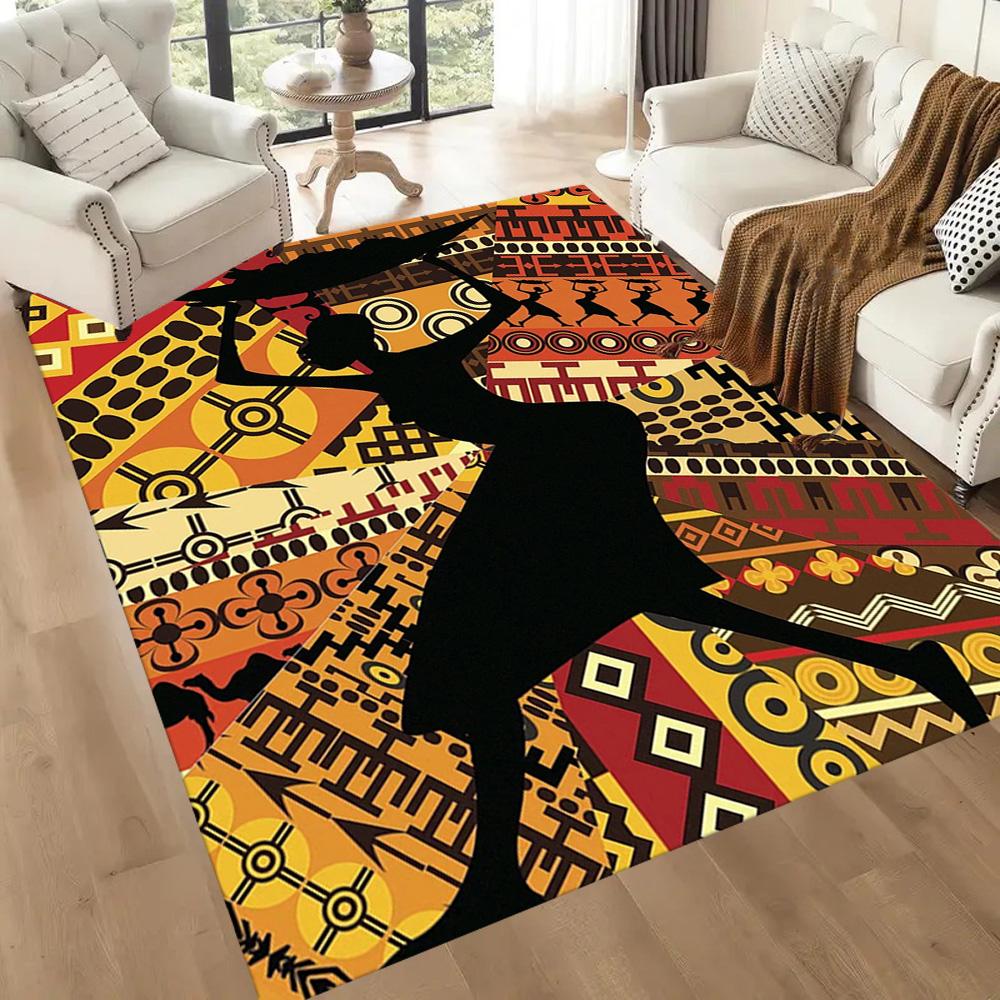 African Cultural Heritage Floor Mats for Living Room, Bedroom and Room Decoration Are Suitable for Gifts.