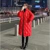 Cotton Coat Women's Mid-length Winter Coat New Large Size Korean Style Loose Diamond Pattern Thickened Cotton Coat