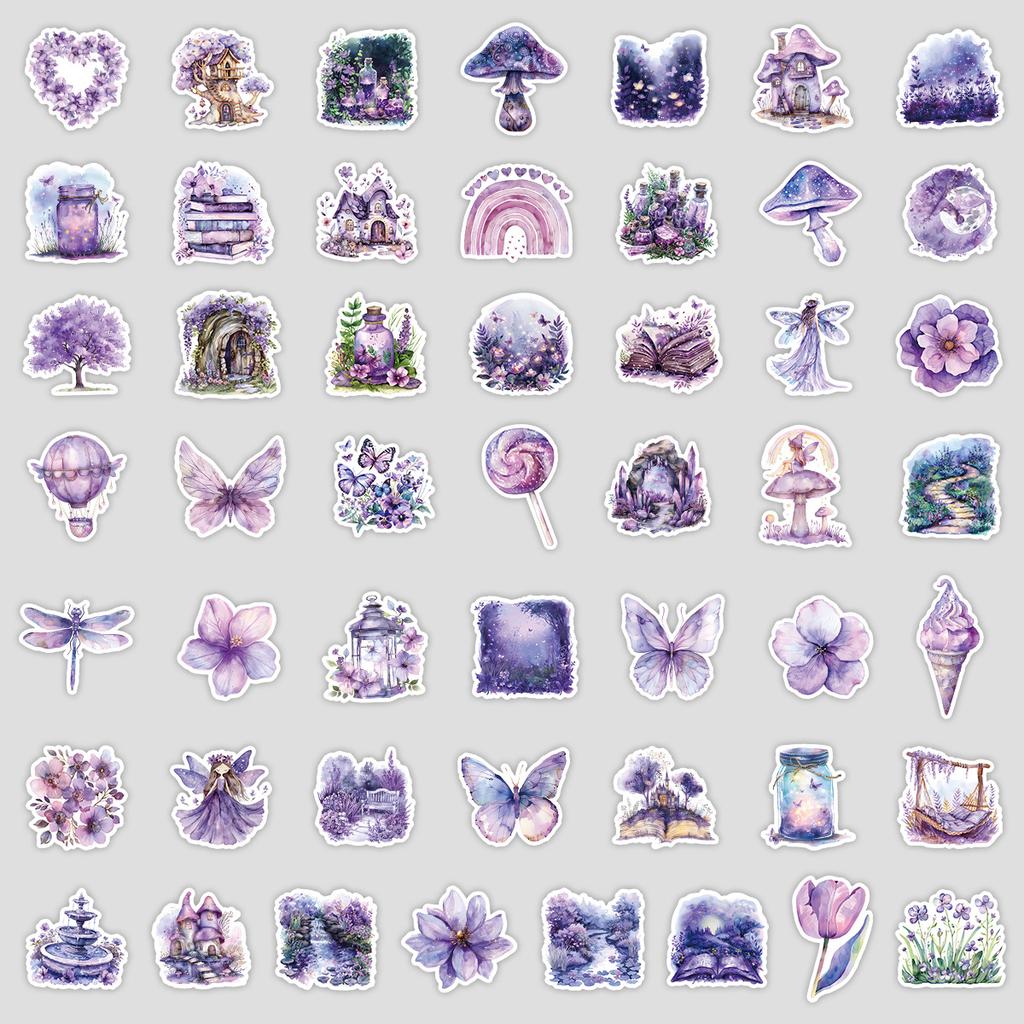 50 Fairy Tale Garden Graffiti Stickers Cute Stationery Stickers Water Cup Suitcase Waterproof Decorative Stickers