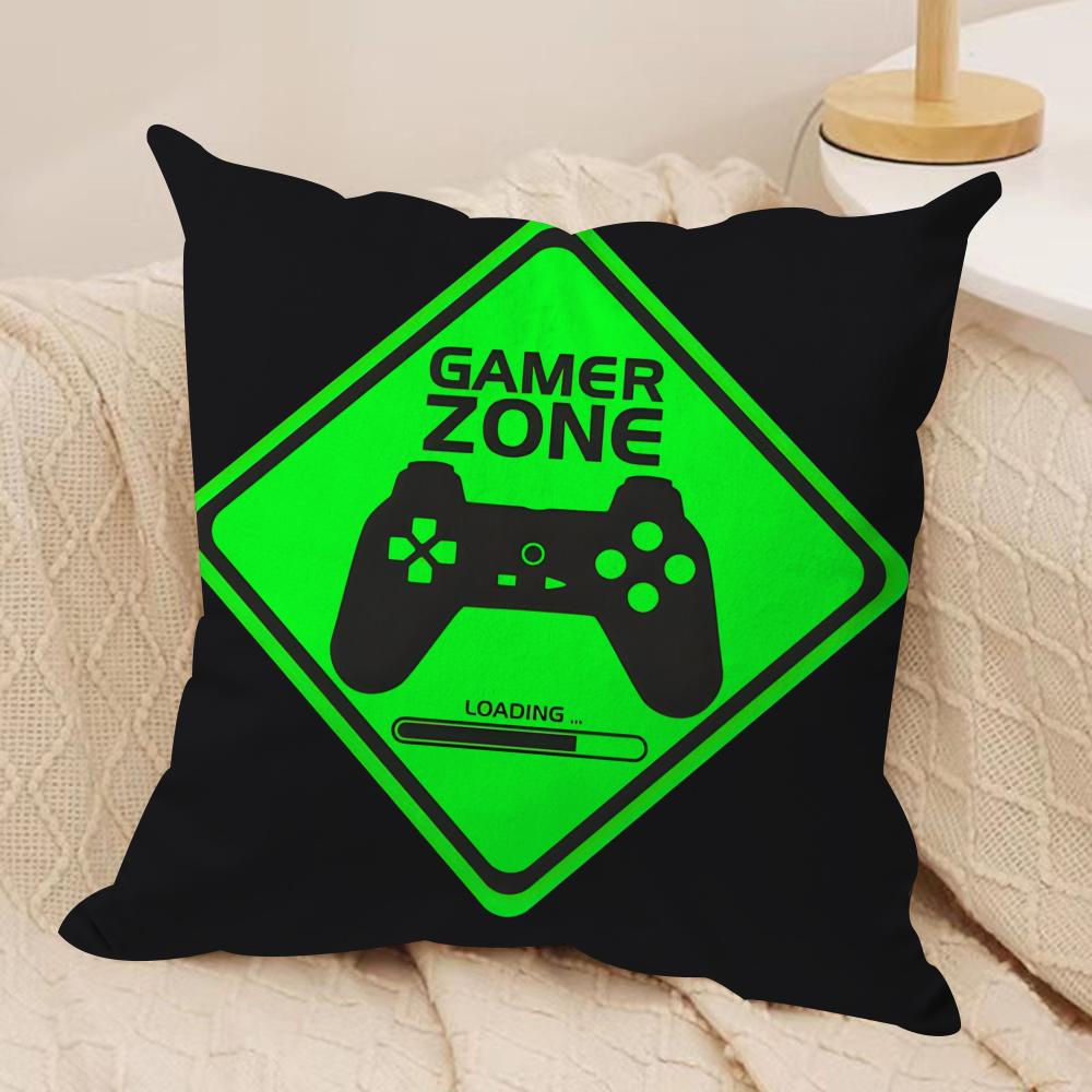 Game Handle Cushion Cover Soft Plush Fabric DoubleSided Printed Sofa Cushion Cover for All Seasons Home Decor Gift