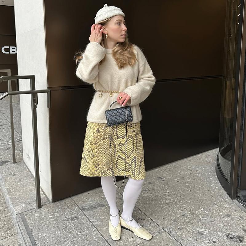 Snake Printed Straight Skirt For women High Waist Loose Long Skirt Ins Hot Streetwear Female Skirt Summer New 2026