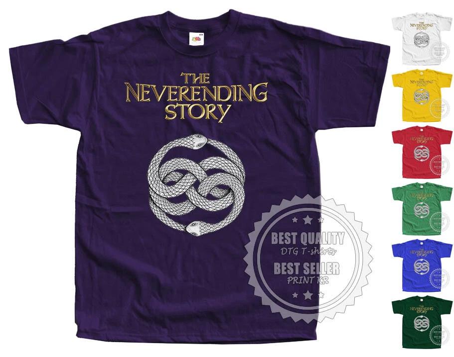 The Neverending Story T SHIRT V14 Auryn Movie Poster PURPLE All Sizes S to 5XL 2XL