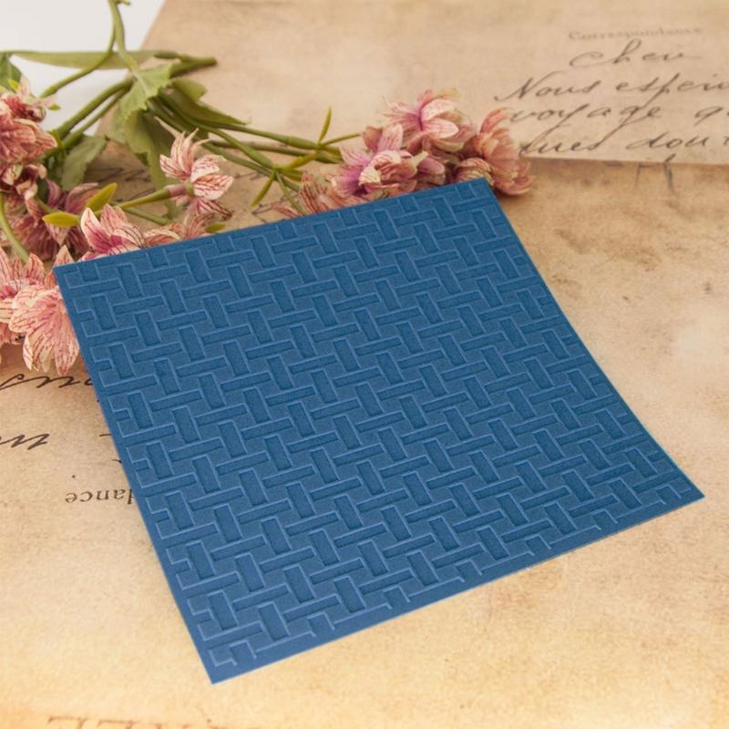 3Pcs Patterned Plastic Embossing Folder Paper Embossing Stencils Multipurpose Scrapbooking Templates for Card Making