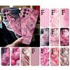 Phone Case For Samsung Galaxy S25 S24 S23 S22 S21 Ultra S24 S23 S22 S21 S25 Plus S24 S25 FE Pink Aesthtic