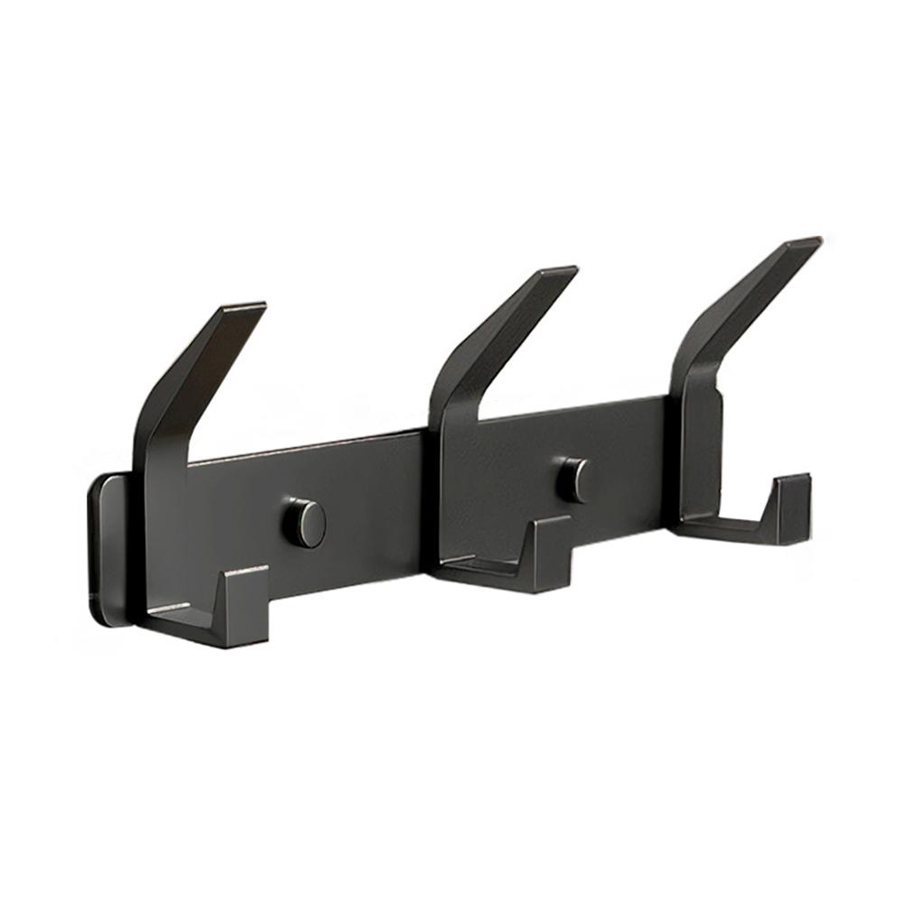 

Черная металлическая вешалка 3-6 крючков двойной крючок для ванной комнаты одежды гардероба прихожей крючок для хранения для организации дома