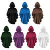 Xale com Capuz Medieval Xale Pós-Apocalíptico Lenço Xale com Capuz Renascentista Capuz de Xamã Fantasias de Cosplay Halloween