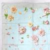 Used HERMES Hermes Carre 90 Rose de Roses Rose Drop Silk Scarf