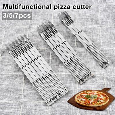 Talos 3/5/7 Tekerlekler Hamur Bölücü Pizza Kesici Rulo Pasta Bıçağı Kek Pişirme Aracı