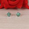 Natural Kingman Turquoise Hammered Stud Earrings.