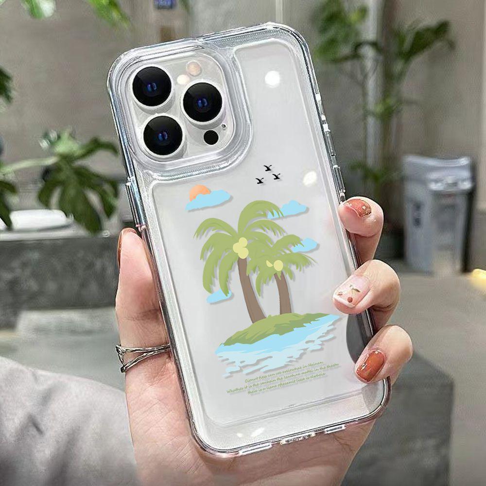 Island Coconut Apply to iPhone17promax Mobile Phone Case 16 Summer 15/14 Apple 12 All Inclusive 13 Fine Pores x