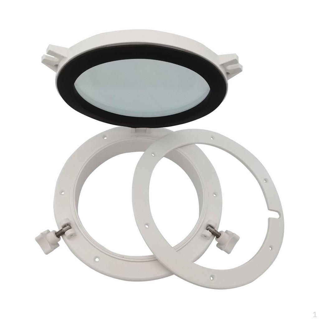 Round Porthole Watertight Seal Opening Fittings Yacht Skylight for DIY Enthusiasts,