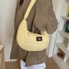 New Texture Simple Hobo Bags Women Leisure Shopping Shoulder Crossbody Bags Lightweight Large Capacity Casual  Commuter Bag