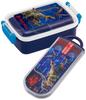 Skater Antibacterial Slide Trio Set Lunch and Fork Jurassic World 22 Made In Japan Children's (TACC2AG-A) - Box, Chopsticks, Spoon, - Design, Boys,