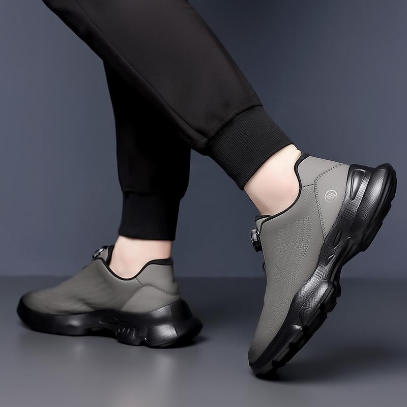 Fashion Lace Up Male Walking Shoes Non-Slip Male Casual Footwear Soft Sneakers Leisure Walk Men's Hiking Shoes Non Slip Outdoor Sneakers