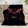 1PC Robot Invasion Alert Flannel Blanket Gift, Suitable for Both Men And Women, Soft Ideal for Beds And Sofa, Birthday Or Christmas Gift