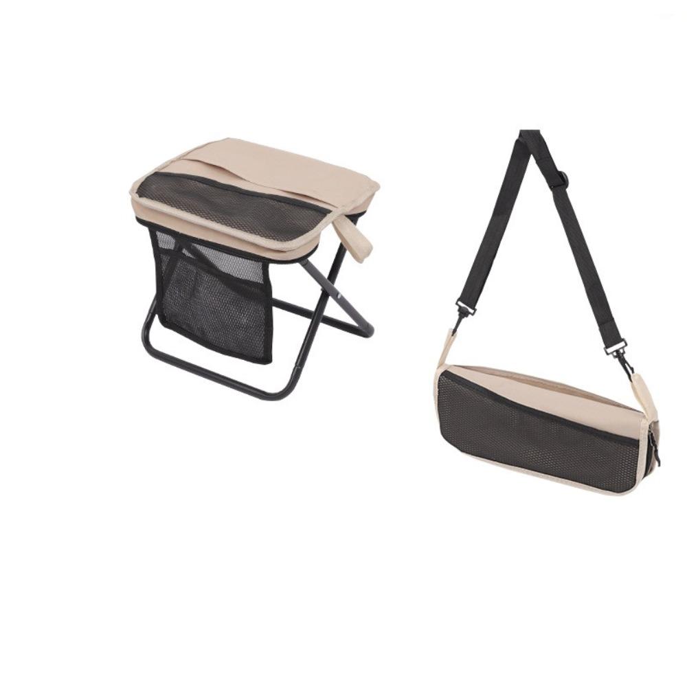 Strong Load-bearing Small Mazar Satchel Sturdy L Pen Bag Stool Folding Backpack Stool  Picnic
