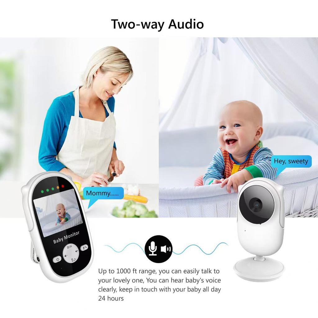 2.4-inch Two-Way Audio Baby Monitor with Lullabies