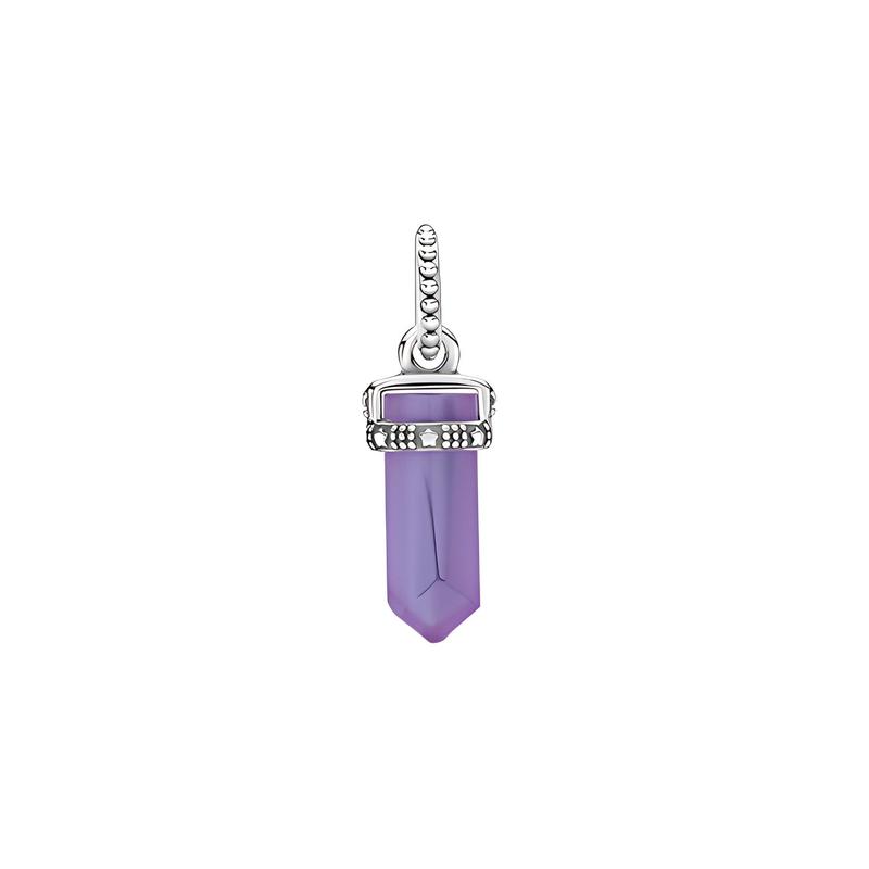 Pandora 925 silver purple talisman pendant for women 399185C01 серебряный