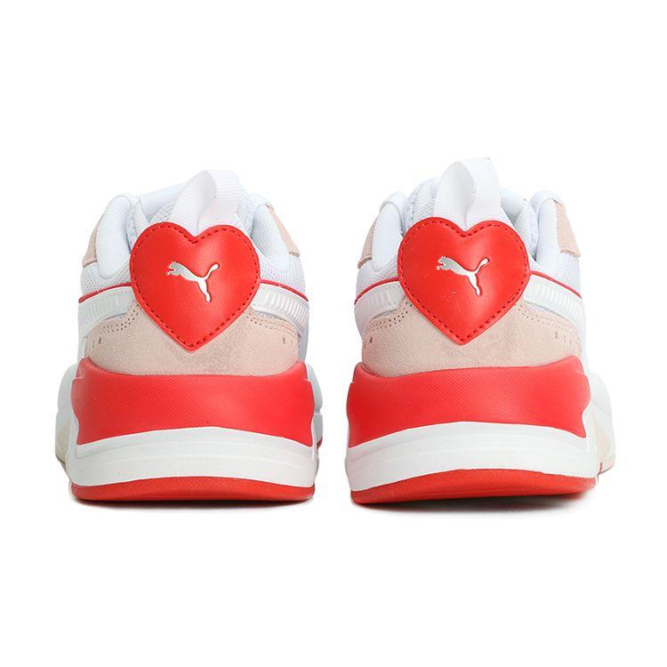 PUMA Women's White Red X-Ray Game Valentine's Low Top Sneakers 368857-01