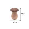 Wooden Toothpick Holder Creative Mushroom Shape Desktop Storage Container Home Furniture Decorative Small Item Organizer