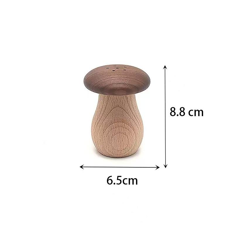 Wooden Toothpick Holder Creative Mushroom Shape Desktop Storage Container Home Furniture Decorative Small Item Organizer