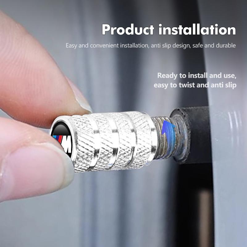 4 st Däckventilhattar Dammtäta Kåpor Tillbehör För BMW Performance X1 X3 X5 E39 E46 E90 F20 E60 F30 M3 M5