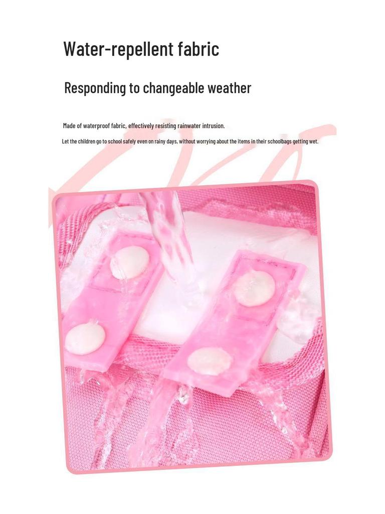 Kuromi Spine Protection Backpack for Grades 3-6 Girls