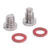 Lower Unit Drain Plug Screw Kit Stainless Steel 90340 08002 for Outboard Engine 5HP 6HP 8HP 9.9HP 15HP 90HP 115 to 300HP