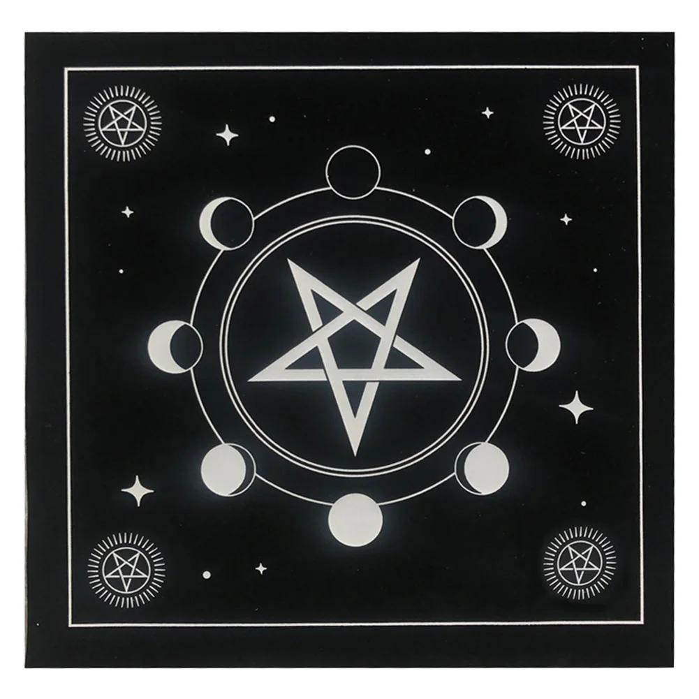 Tarot Tablecloth Suede Mat Constellation Divination Altar Cloth Witchcraft Supplies Board Game Astrology Oracle Card Pad