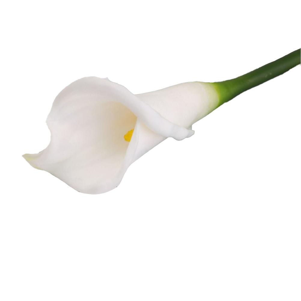Easter Lily Decoration Artificial Calla Lilies Bendable Green Stems High-quality Silk Large Flower Heads Natural Appearance