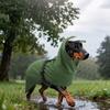 Dog Raincoat Waterproof Rain Coat with Adjustable Belly Strap, Hooded Dog Rain Jacket ,Windproof Puppy Rain Gear for Dogs