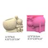 Flowerpot Silicone Mold Sitting Astronaut Shape Concrete Moulds Flowerpots Molds Cements Mould Silicone Material for DIY