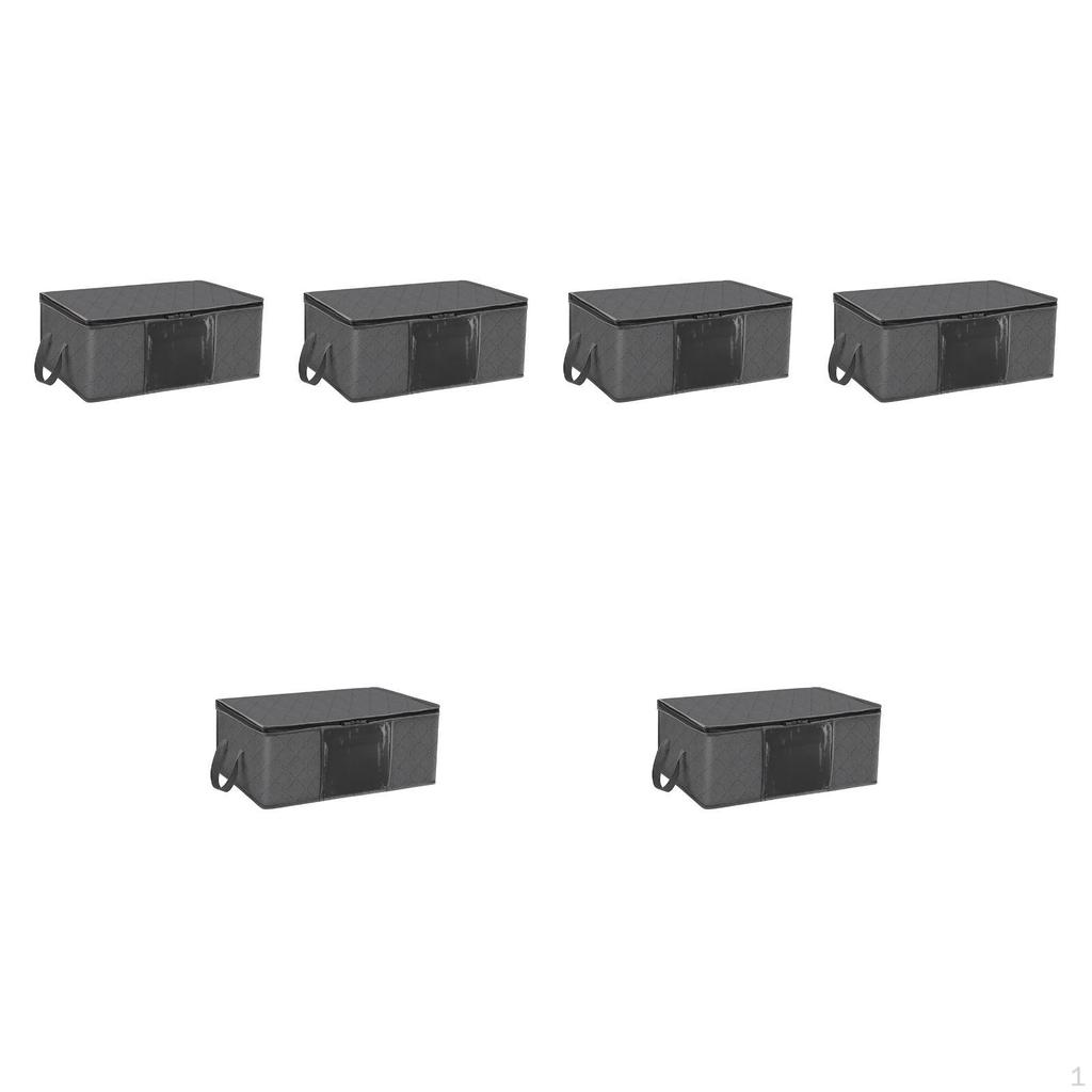 6er-Pack Kleideraufbewahrungstaschen, Deckenaufbewahrungstaschen mit Griffen, Faltbare Behälter,