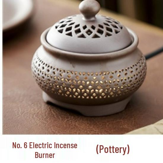 

Purple Clay Electronic Aromatherapy and Moxibustion Burner with Velvet Timer and Temperature Control.