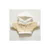 Two-tone Hoodie for 10cm Plush Dolls, Striped Yellow. Plush Doll Clothes, Costume, Accessory, Fan Activity, Otaku Activity, Doll, Mascot, K-pop Doll,