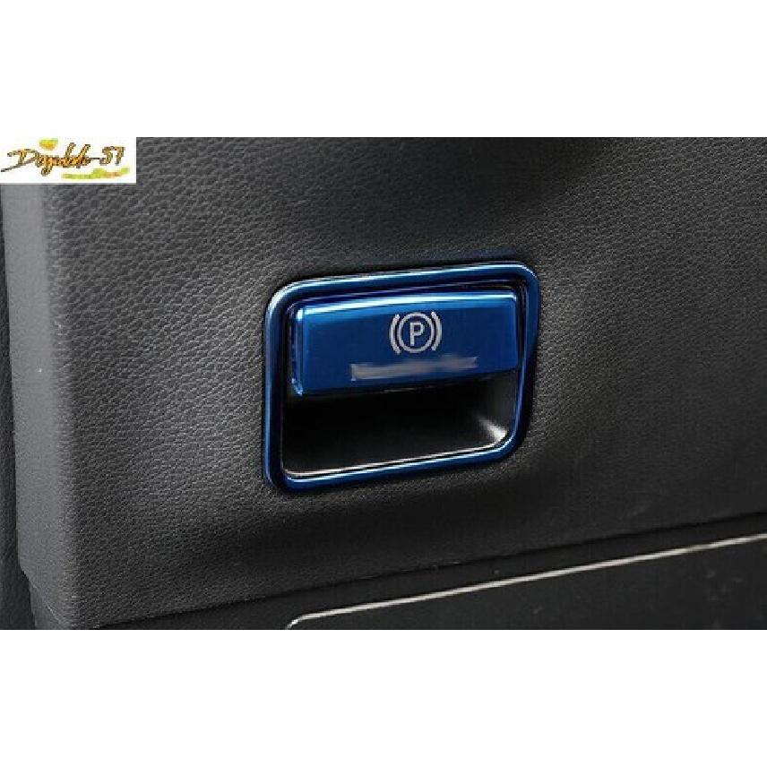 2PCS Blue Steel Cover Trim Fit For Benz A-Class W177 - Electronic Brake