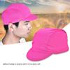 Breathable Quick Dry Cycling Cap Outdoor Sports Sunhat Bicycle Helmet Wear Hat(Rose Red)