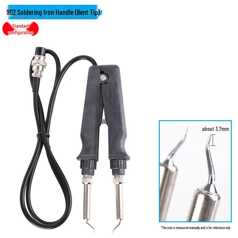 

Gaudy 902 Dual Soldering Station with Electric Iron, Tweezers, Seven-Hole Clip, and Ceramic Dual Core Heating.