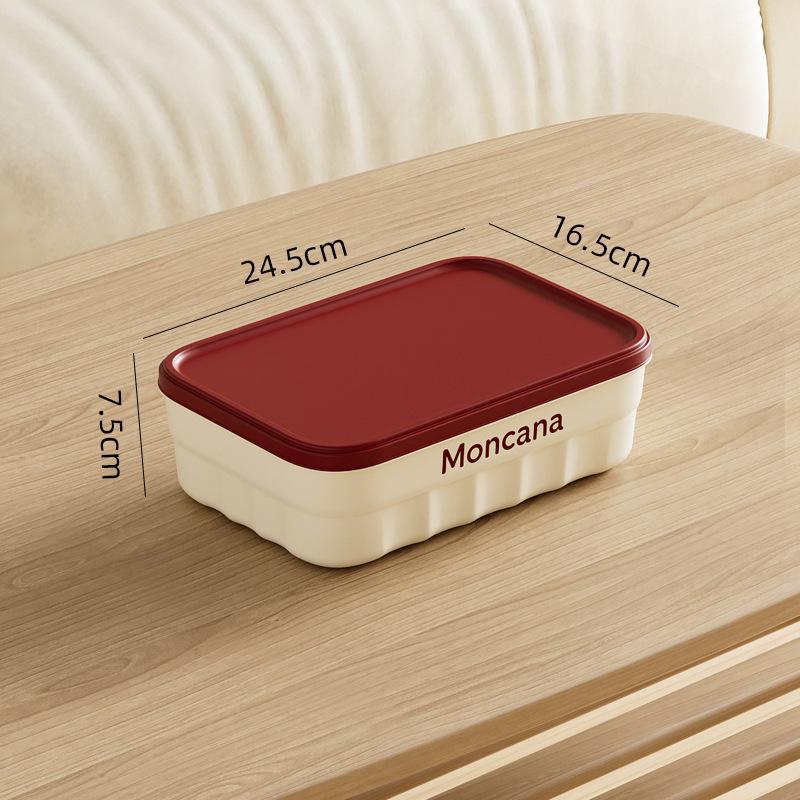 Stolní úložný box, kosmetika, svačiny, úložný box na drobnosti, zesílený velkokapacitní úložný box s víkem a držadlem