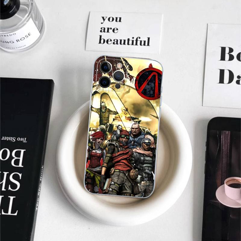 Game B-Borderlands For IPhone 17 16 15 14 13 12 11 Pro Max Plus Transparent Soft TPU Phone Cover