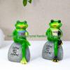 Creative Resin Frog Figurine for Garden and Home Décor