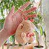 Cute Capybara Plush Keychain Backpack Pendant Toy Car Key Ring Decoration Accessories Kawaii Stuffed Doll Children Birthday Gift