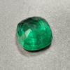 Certified Natural Zambian Green Emerald 9.75 Ct Cushion Cut Loose Gemstone
