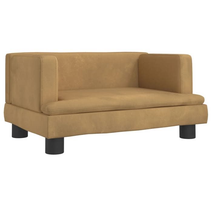 VidaXL Children's Sofa Brown 60x40x30 Cm Velvet, Mini Sofa, Mini Sofa Chair, Mini Sofa for Children, Sofa of 3196322